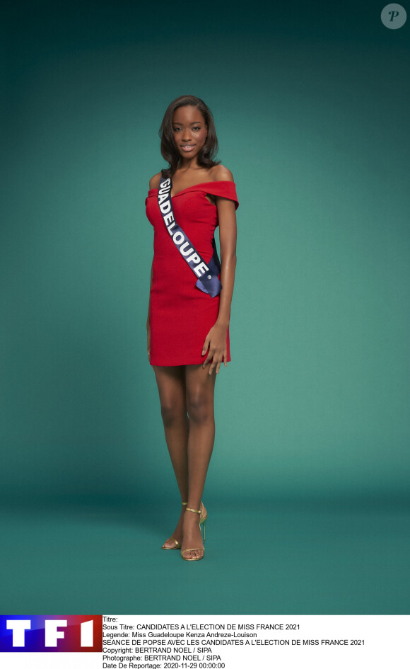 Miss Guadeloupe : Kenza Andreze-Louison, 20 ans, 1,75m, étudiante en licence de géoscience
