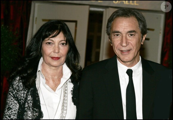 Richard Berry et sa soeur Marie à Crans Montana le 26 février 2006.