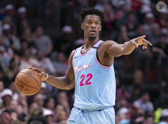 Le basketteur Jimmy Butler lors du match Los Angeles Clippers - Miami Heat. Le 24 janvier 2020.