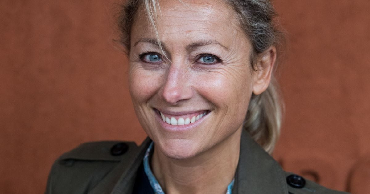 Anne-Sophie Lapix au village des internationaux de France de tennis de