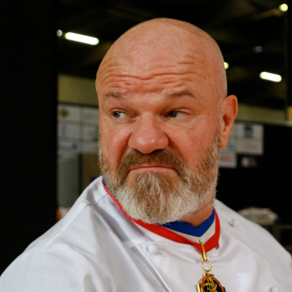 Exclusif - Philippe Etchebest préside le salon français de la restauration "Expotel" à Bordeaux. Il dirige aussi la journée des chefs et sa compétion regroupant 22 Etoiles sur l'évènement, le 25 Novembre 2019. © Patrick Bernard/ Bestimage