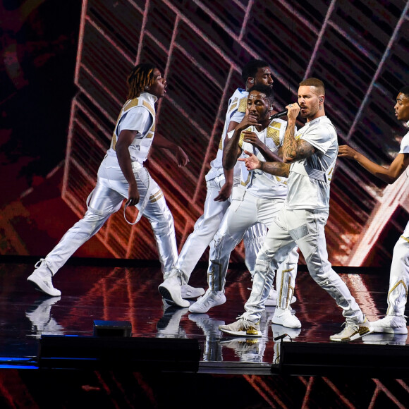 Semi Exclusif - M Pokora en concert au Palais Nikaia à Nice dans le cadre de sa tournée Pyramide Tour le 15 novembre 2019. © Lionel Urman / Bestimage 