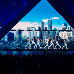 Semi Exclusif - M Pokora en concert au Palais Nikaia à Nice dans le cadre de sa tournée Pyramide Tour le 15 novembre 2019. © Lionel Urman / Bestimage 