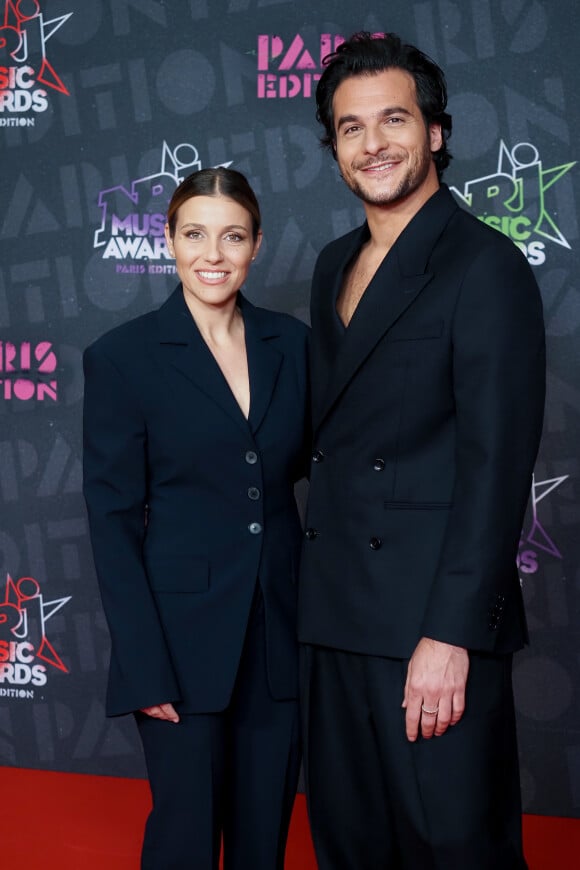 Amir et sa femme lors de la 22e édition des NRJ Music Awards à la Seine musicale