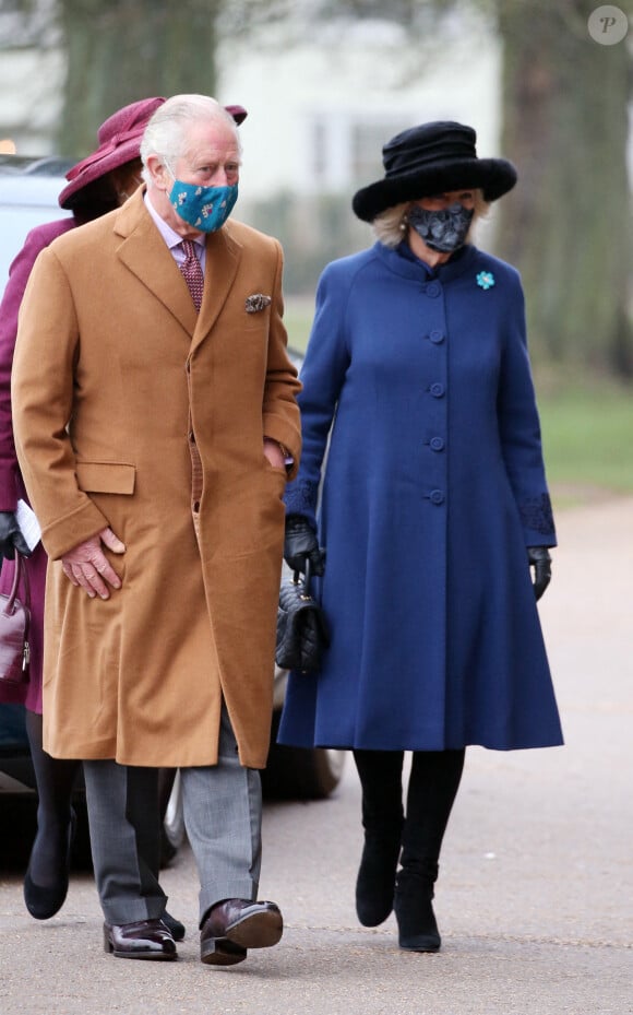 Le prince Charles et Camilla Parker Bowles, duchesse de Cornouailles, à leur arrivée en la cathédrale de Salisbury pour son 800ème anniversaire. Le 7 décembre 2020