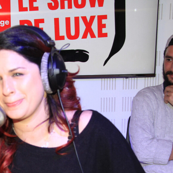 Exclusif - La chanteuse Larusso (Laëtitia Larusso) lors de l'émission "Le Show de Luxe" sur la Radio Voltage à Paris, France, le 8 avril 2019. © Philippe Baldini/Bestimage