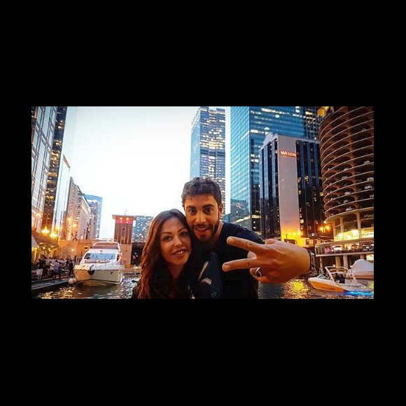 Dounias Coesens et Marwann Berreni de "Plus belle la vie" à Chicago, Instagram, mai 2018