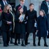 La princesse Martha Louise, ses filles Maud, Leah et Emma, lors des obsèques d'Ari Behn à Oslo, en Norvège, le 3 janvier 2020.