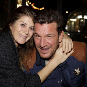 Exclusif - Benjamin Castaldi avec sa femme Aurore Aleman - Sortie livre de Valérie Bénaïm à la librairie Eyrolles à Paris le 13 octobre 2019. © Cédric Perrin /Bestimage 