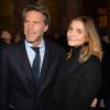 Le prince Emmanuel-Philibert de Savoie et sa femmme Clotilde Courau lors de la cérémonie d'installation de F.Mitterrand à l'académie des Beaux-Arts à Paris, France, 2020. © Veeren/Bestimage