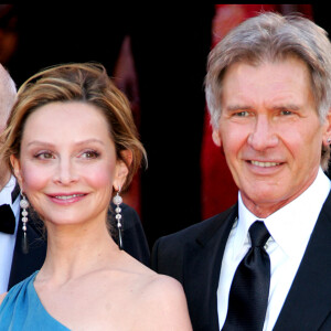 Harrison Ford et son épouse Calista Flockhart au Festival de Cannes pour le film "Indiana Jones 4" en 2008.