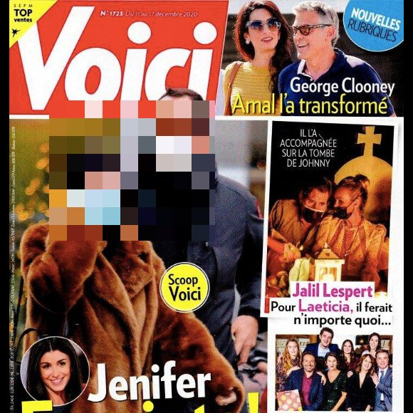 Laeticia Hallyday et Jalil Lespert dans le magazine "Voici", 11 décembre 2020.