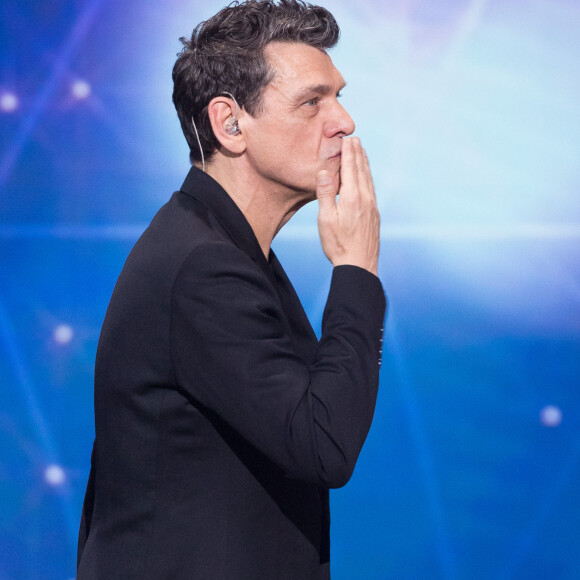 Marc Lavoine - Deuxième jour de la 33ème édition du Téléthon au Parc de la Villette à Paris le 7 décembre 2019. Le compteur de la 33ème édition du Téléthon a atteint 74,6 millions d'euros dimanche 8 décembre, en hausse par rapport à l'édition 2018 où l'événement caritatif avait été bousculé par la mobilisation des "gilets jaunes". © Tiziano Da Silva/Bestimage