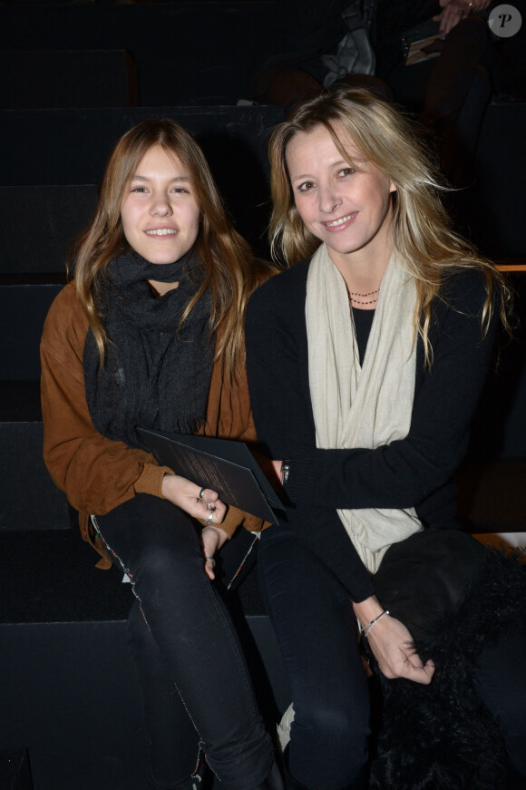 Archives - Sarah Lavoine et sa fille Yasmine Lavoine - Etam Live show de la collection lingerie de Natalia Vodianova à la Bourse du Commerce à Paris le 26 fevrier 2013. 