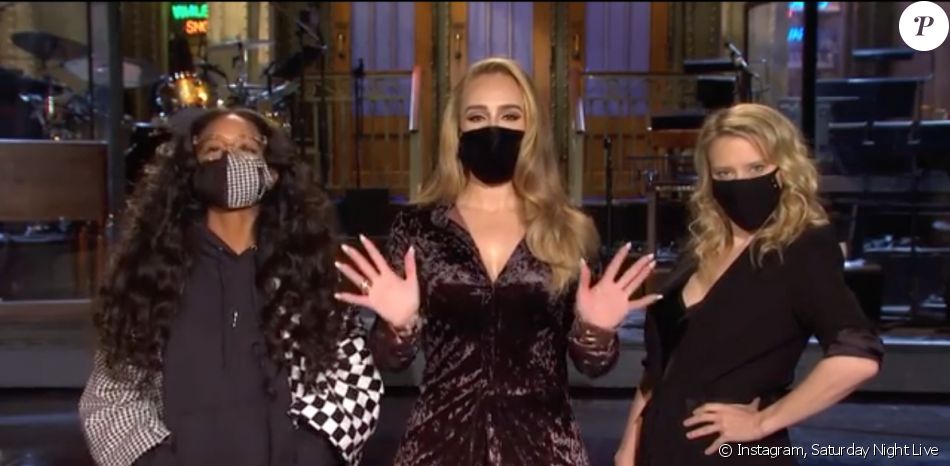 Adele (au milieu) animera la nouvelle émission Saturday Night Live ce samedi 24 octobre 2020.