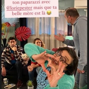 Lorie Pester de retour dans la série "Demain nous appartient". Souvenir partagé sur Instagram le 14 décembre 2020.