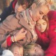 Elodie Gossuin et ses 4 enfants. Novembre 2020.