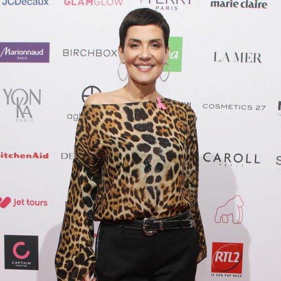 Cristina Cordula, ambassadrice de l'Association Octobre Rose 2019 à l'occasion du lancement de la 26ème campagne d'Octobre Rose par l'association Le Cancer du Sein, Parlons-en ! sur le Champ de Mars à Paris, France, le 1er octobre 2019. © Denis Guignebourg/Bestimage