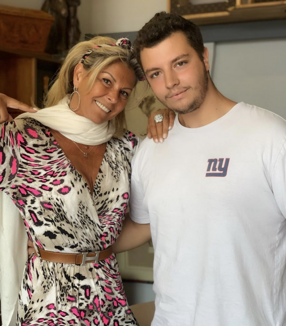 Caroline Margeridon (Affaire conclue) avec son fils Alexandre - Instagram, 14 juillet 2019