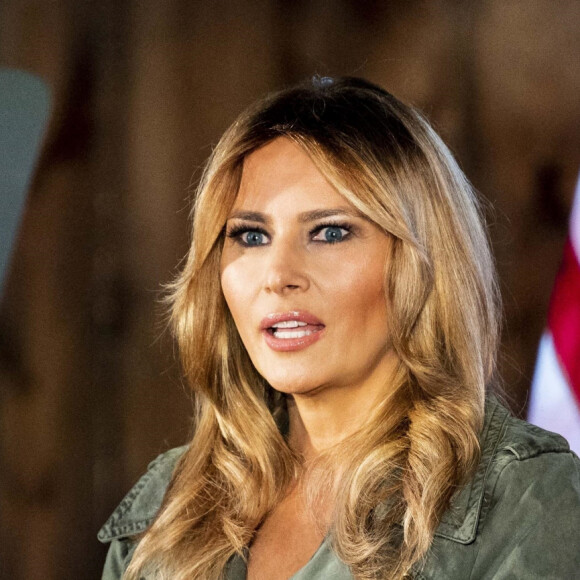 La première dame Melania Trump - Discours lors du rally du président Donald Trump à Stoneybrooke à Atglen, le 27 octobre 2020