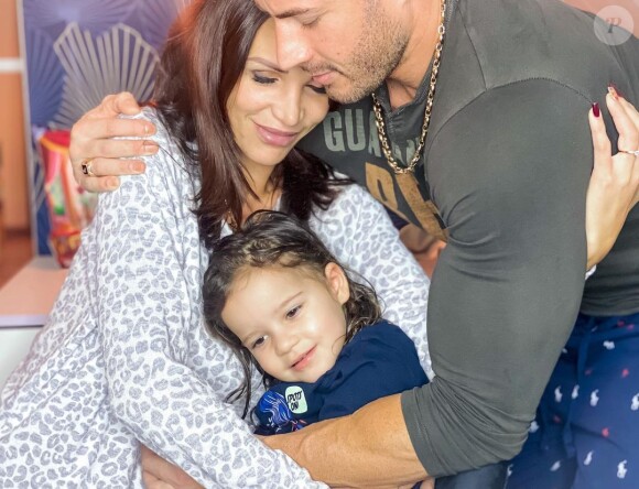 Julia Paredes, Maxime et leur fille Luna, octobre 2020