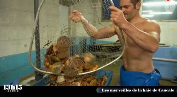 Tomy, le pêcheur sexy vu dans "13h15 le samedi" sur France 2, le 19 décembre 2020