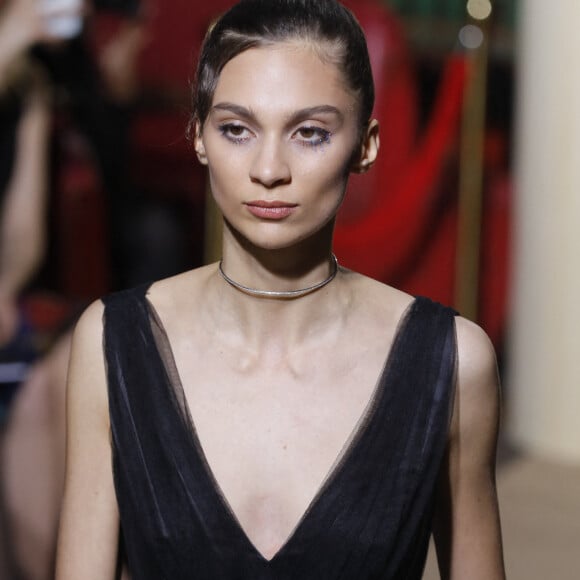 Adèle de Fontenay (petite-fille de Geneviève de Fontenay) lors du défilé de mode prêt-à-porter "Christophe Guillarmé" automne-hiver 2020/2021 lors de la semaine de la mode à Paris, France, le 26 février 2020. © Veeren-Clovis/Bestimage 