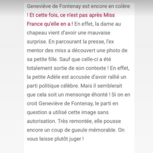 Genevieve de Fontenay sur Instagram.