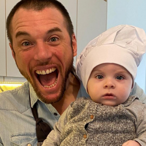 Norbert Tarayre avec son fils Elydjah - Instagram
