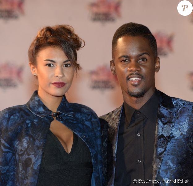 Black M (Black Mesrimes) et sa femme Lia - Arrivées à la 17ème cérémonie des NRJ Music Awards 2015 au Palais des Festivals à Cannes. © Rachid Bellak/Bestimage