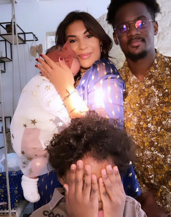 Léa Djadja avec son mari Black M et leurs deux enfants sur Instagram