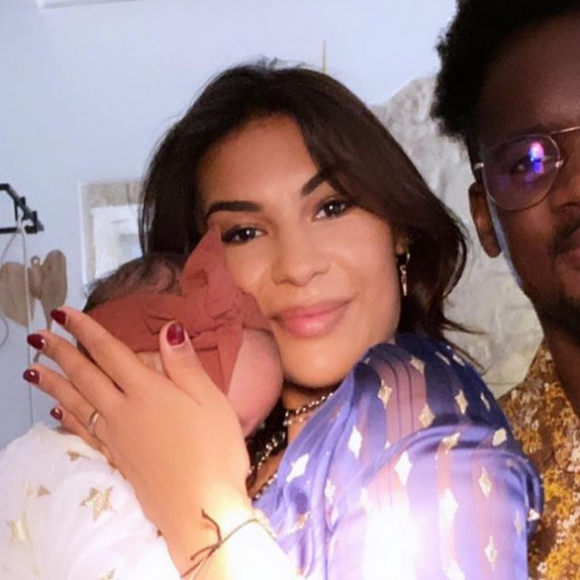 Léa Djadja avec son mari Black M et leurs deux enfants sur Instagram