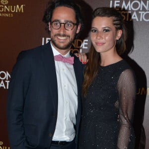 Thomas Hollande et sa compagne Emilie Broussouloux - Photocall de la soirée du film "Le monde est à toi" sur la plage Magnum lors du 71ème festival International de Cannes le 12 mai 2018. © CVS-Veeren/Bestimage