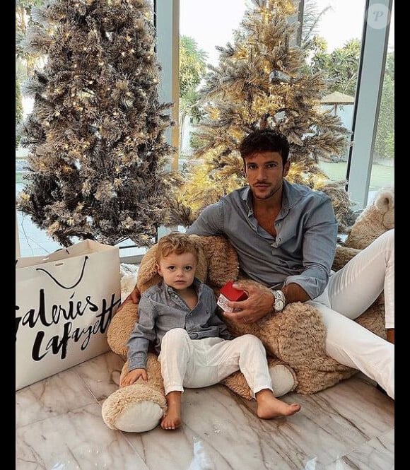Hugo Philip avec son fils Marlon, le 23 décembre 2020