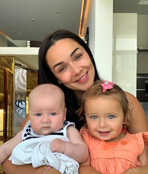 Jazz avec ses enfants Chelsea et Cayden en mai 2019
