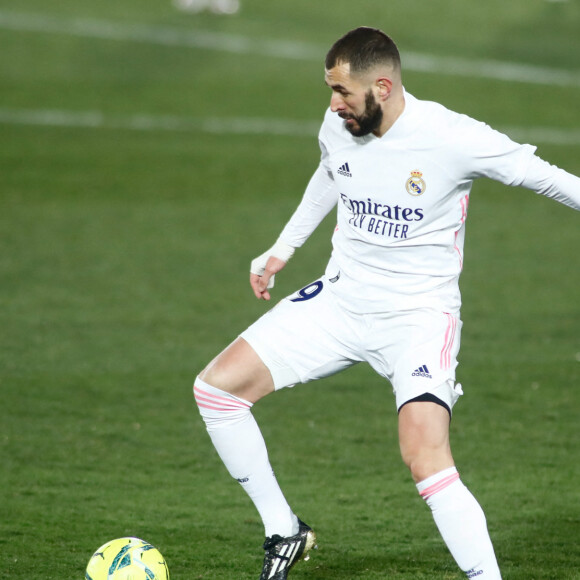 Karim Benzema lors du match de football Real Madrid vs Celta de Vigo (2-0) - La Liga à Madrid le 2 janvier 2021