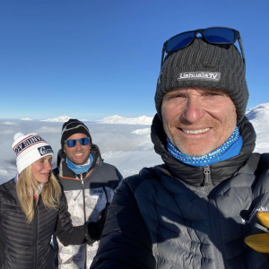 Denis Brogniart a passé un moment magique à la montagne, en Savoie, en janvier 2021.