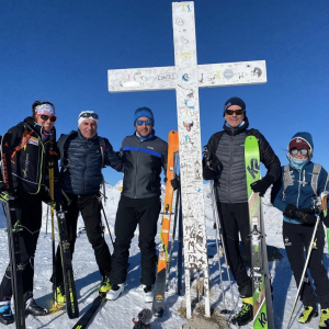 Denis Brogniart a passé un moment magique à la montagne, en Savoie, en janvier 2021.