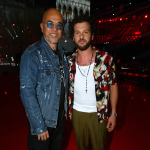 Exclusif - Pascal Obispo et Claudio Capeo - Backstage artistes - Direct de l'émission "Tous ensemble pour la musique" pour la fête de la musique 2020 à l'AccorHotels Arena à Paris le 19 juin 2020. © Cyril Moreau / Veeren Ramsamy / Bestimage