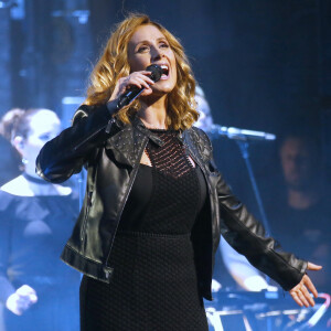 Lara Fabian en concert au Beacon Theatre à New York, dans le cadre de sa tournée "Camouflage World Tour 2018", le 5 février 2018. © Charles Guerin/Bestimage