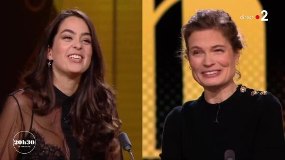 Sarah Biasini et Anouchka Delon dans le "20h30" de France 2, le 10 janvier 2021.