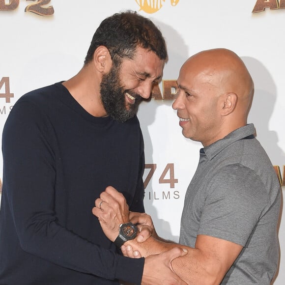 Ramzy Bedia et Eric Judor - Les célébrités posent lors du photocall de l'avant-première du film "Alad'2" au cinéma le grand Rex à Paris le 21 septembre 2018. © Guirec Coadic/Bestimage