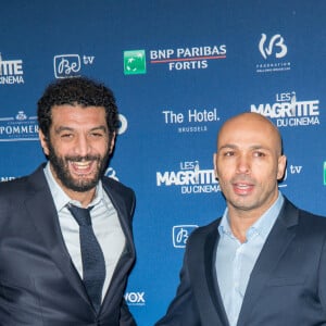 Ramzy Bedia et Eric Judor lors de la 5ème de la cérémonie des Magritte du cinéma belge à Bruxelles le 7 février 2015.