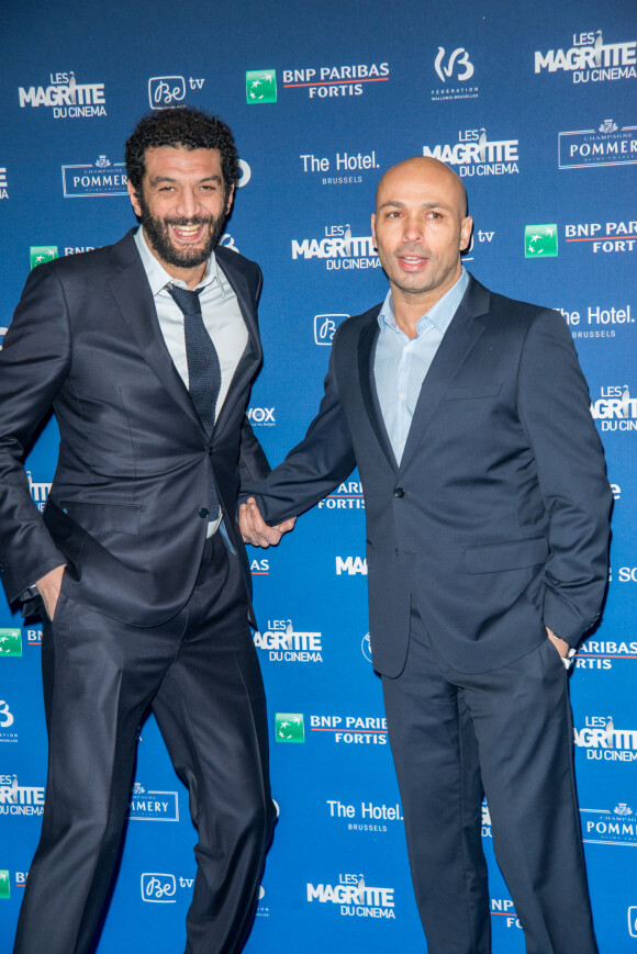 Ramzy Bedia et Eric Judor lors de la 5ème de la cérémonie des Magritte du cinéma belge à Bruxelles le 7 février 2015.