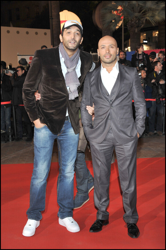Ramzy Bedia et Eric Judor lors de la cérémonie des NRJ Music Awards en 2011 à Cannes.