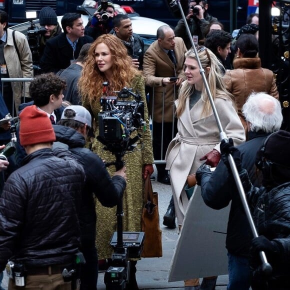 Nicole Kidman sur le tournage de la série The Undoing. Décembre 2020.