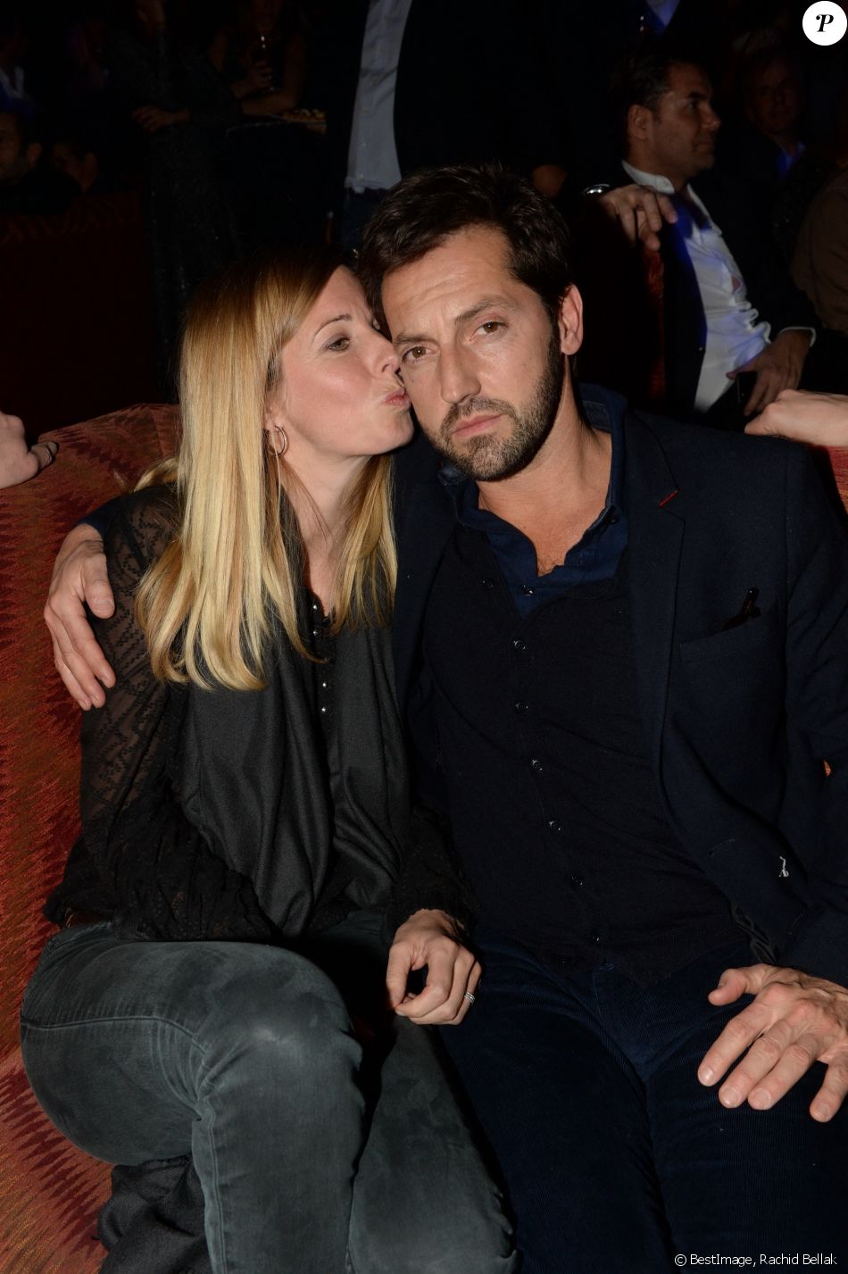 Exclusif - Frédéric Diefenthal et sa compagne - Soirée du premier anniversaire du "Manko-Paris" à Paris le 25 janvier 2017. Benjamin Patou, Président de Moma Group et le chanteur Garou, ont célébré cette première année triomphale. Naturellement, ils n'ont pas manqué de rendre un hommage appuyé à leur associé, le Chef star péruvien, Gaston Acurio, dont les saveurs et la créativité de la cuisine péruvienne régale le tout-Paris depuis 12 mois. De nombreuses personnalités ont répondu présentes à l'invitation. Garou a donné un concert exclusif et magique pour les 200 privilégiés, rejoint sur scène par Liane Foly. © Rachid Bellak/Bestimage