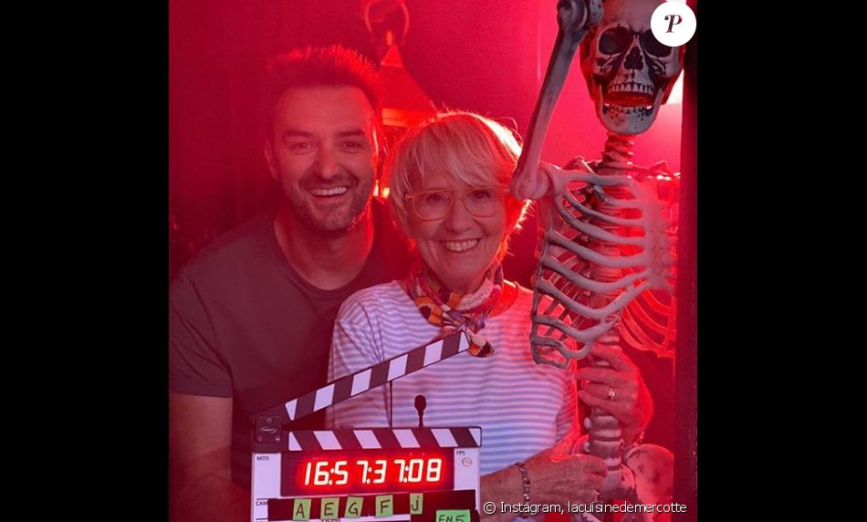 Mercotte sur le tournage du "Meilleur Pâtissier" avec Cyril Lignac - Instagram