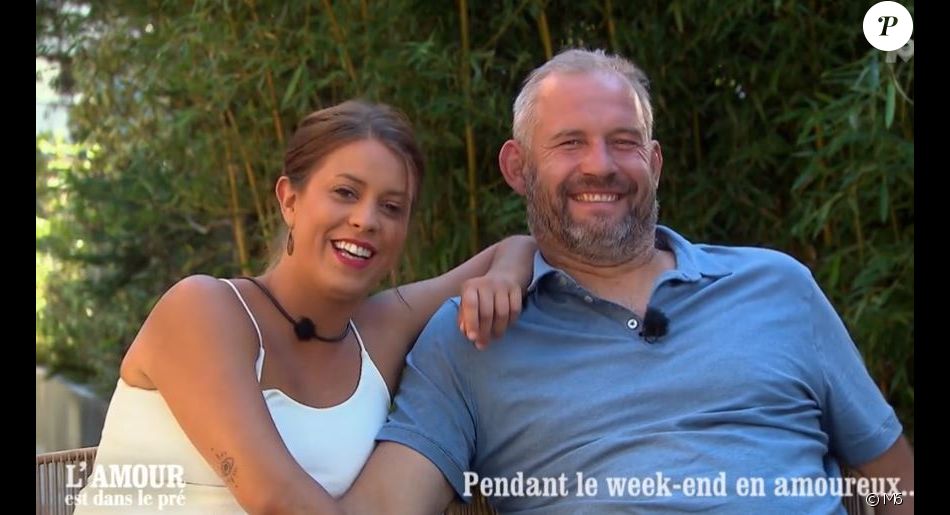 Charlotte et Laurent lors de leur week-end en amoureux lors de "L'amour est dans le pré 2020"