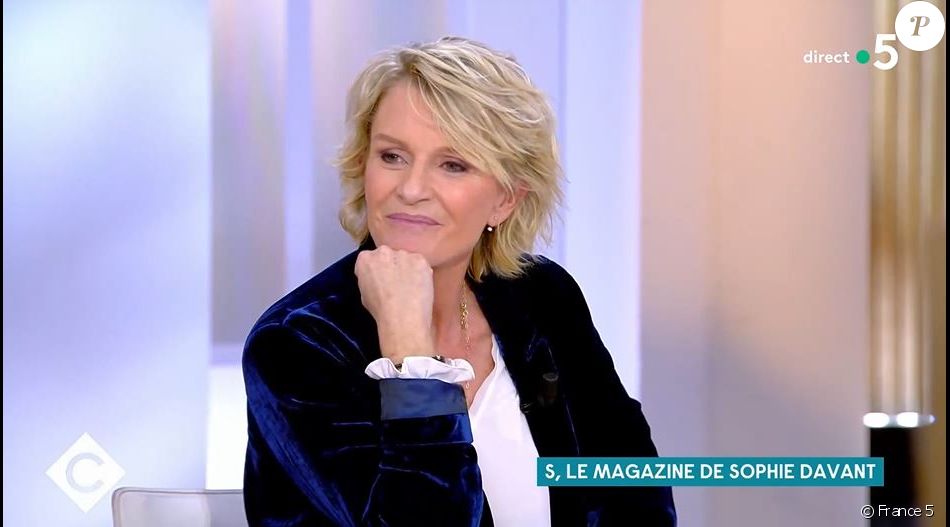 Sophie Davant parle de sa fille dans "C à vous", le 13 janvier 2021, sur France 5